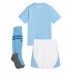 Manchester City Domaci Dres za Dječji 2023-24 Kratak Rukavima (+ kratke hlače)